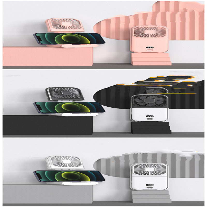 Folding Portable Digital Display Handheld Small Fan.